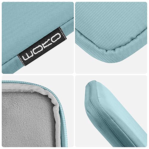 Image of MoKo 9-11 Inch Tablet Sleeve Bag Padded Protetive Carrying Case | Fits New 11inch iPad Air M4, iPad A16 2025, iPad Pro 11 M4, Air 5 /4 /3, iPad 10 /9 /8th Gen, Tab S8 /S9 11 inch, Misty Blue