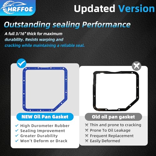 Image of Transmission Oil Pan Gasket Fit for GM Turbo 350 & Moroso 93102 | Perfect Compatibility, Internal Steel Shim, Premium Material, No Sealant Needed, Easy Installation