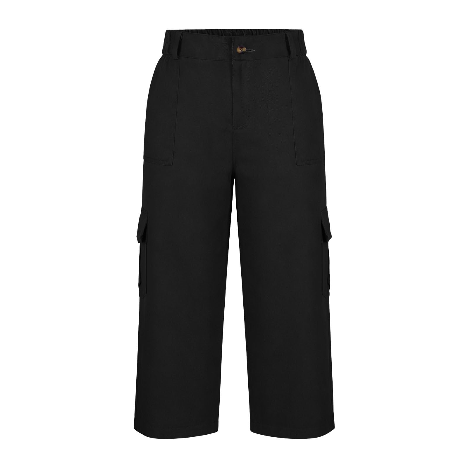 Pantalones Cargo Mujer Capri Pantalón 3/4 Largo Ligero Verano Outdoor Pantalones de Senderismo Transpirable con Bolsillo Cremallera Shorts Cargo de Verano Ligeros Deportes
