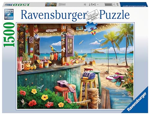 Ravensburger Beach Bar Breezes 1500 Piece Jigsaw Puzzles for Adults and Kids Age 12 Years Up - Ocean Landscape - Image 2