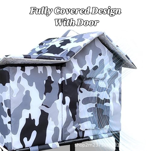 Abri d'extérieur pour chat imperméable chaud niche extérieure chat - 7