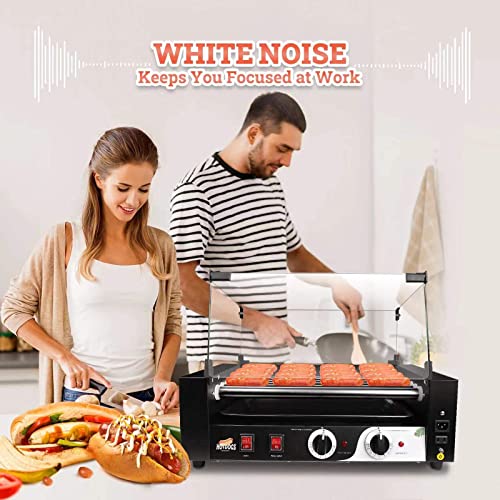 1400W Hot Dog Roller Machine, Dual Temp Control Commercial Electric Contact Grills With Removable Stainless Steel Drip Tray And Cover, 18 Hot Dog 7 Rollers,Sausage Grill Cooker For Party Kitchen Restaurant #TOP6