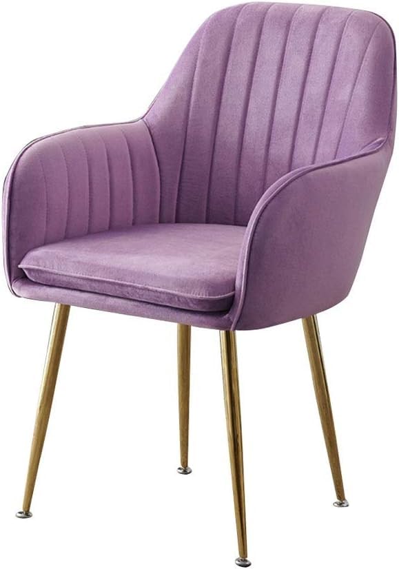 Chaise en velours violet parfaite pour votre coin maquillage et vos moments de détente