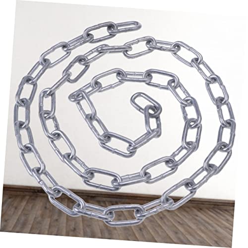 Gatuida Metal 3 correntes de aço inoxidável lustre preto zincado candelabro preto corrente zincada c