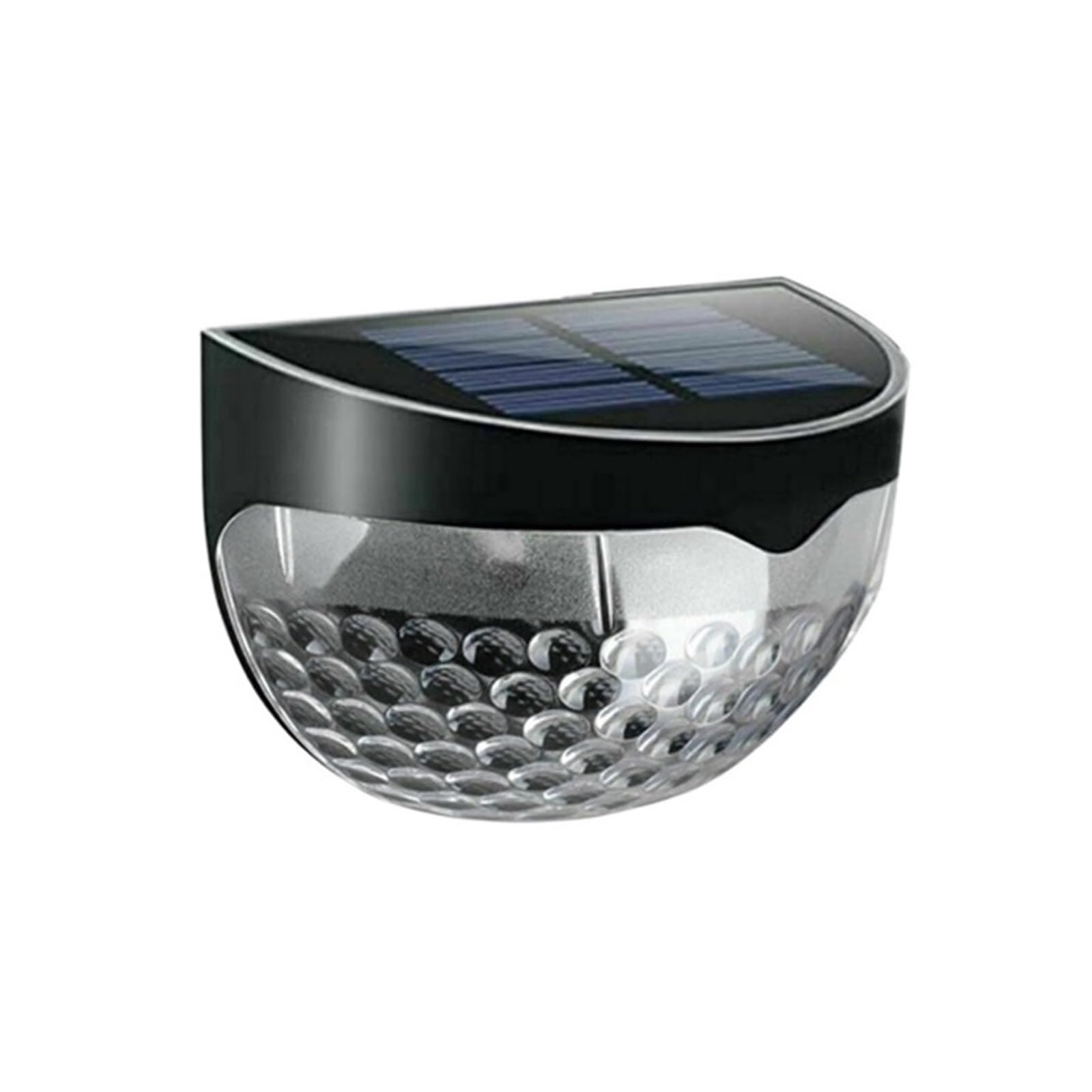 Luz Solar LED Lámparas De Pared For Exteriores Jardín Energía Lámpara Cerca A Prueba Agua Decoración Navidad Adorno Brillante Y Suave(Black Shell-Colorful,8Pcs)