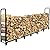 zukakii 8FT Firewood Rack Outdoor, Heavy Duty Adjustable Metal Firewood Log Holder Wood Pile Stacker Lumber Organizer for Fireplace Wood Storage Outdoor Indoor
