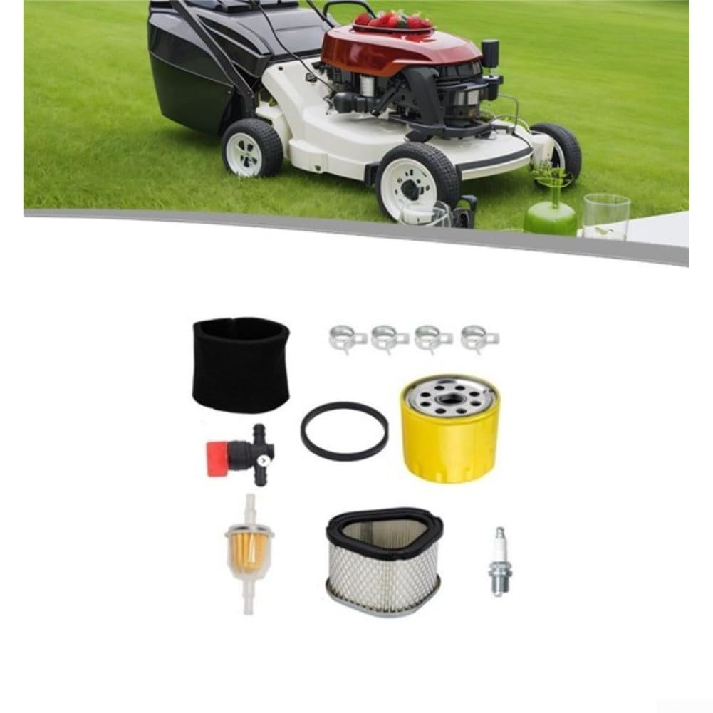 Kit de repuesto de piezas de motor compatible con I500911418 LX173 LT133 LT155 M92359 AM1216 Juego de filtros de cortacésped de plástico amarillo para instalar