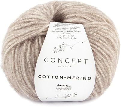 Katia Concept - Cotton-Merino Yarn 139 - Fawn Brown