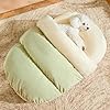 Bed for Dog and Cat, Pet Bed, Ultra Soft Cute Plush Slipper Cat Cave Bed, Anti Slip Warm Pet House Nest, Self-Warming, Ideal for Indoor Use – Fits up to 25lbs (30″X22″, L, Green)