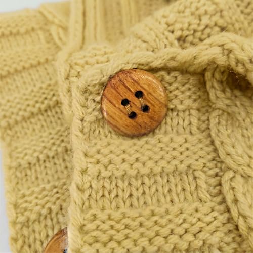 Image of XMWEALTHY Newborn Baby Wrap Swaddle Blanket Knit Wrap Blanket Sack Stroller Wrap for Baby Tumeric 0-6 Month