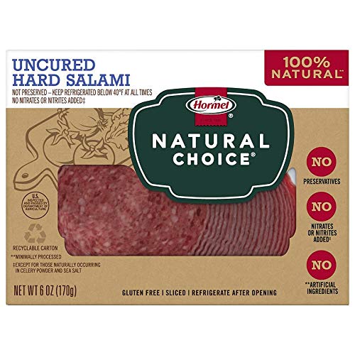 HORMEL NATURAL CHOICE Uncured Hard Salami, 6 Oz.