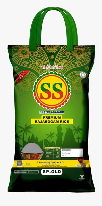 Image of SS Rajabogam Deluxe Ponni Rice SPECIAL OLD | Authentic Taste & Traditionally Processed Rice | 10kg pack