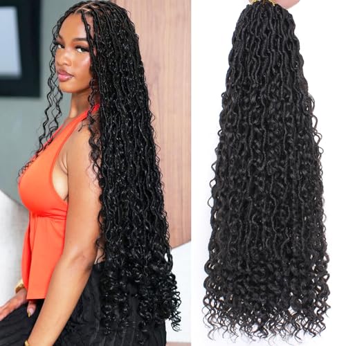 COOKOO 24 Inch New Goddess Locs Crochet Hair 8...