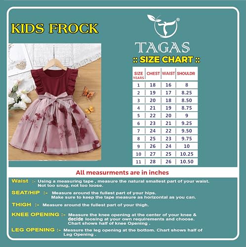 Image of TAGAS Girls Embroidery Pattern Cap Sleeve A-line Knee-Length Dress