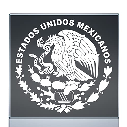 Escudo Mexicano Estados Unidos Mexicanos Mexican Eagle Emblem Sticker Decal Calcomania (6"x5.8")