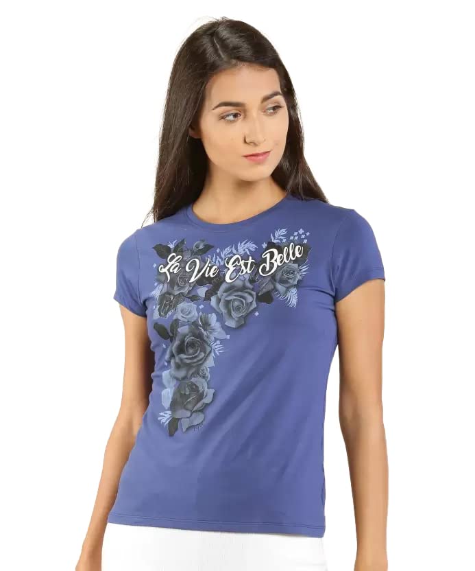 Image of Lyra Women's Cotton Regular Fit T-Shirt