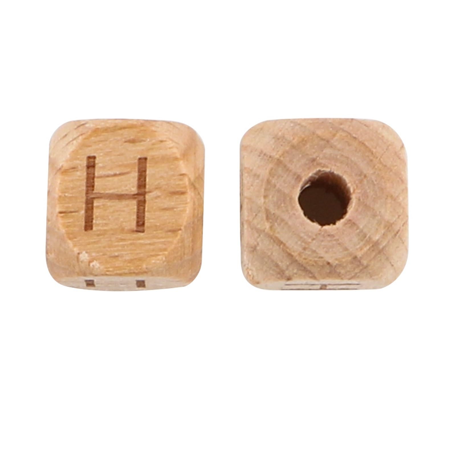 Perles en bois de hêtre 10 mm x 12 mm pour fabriquer des cadeaux personnalisés uniques