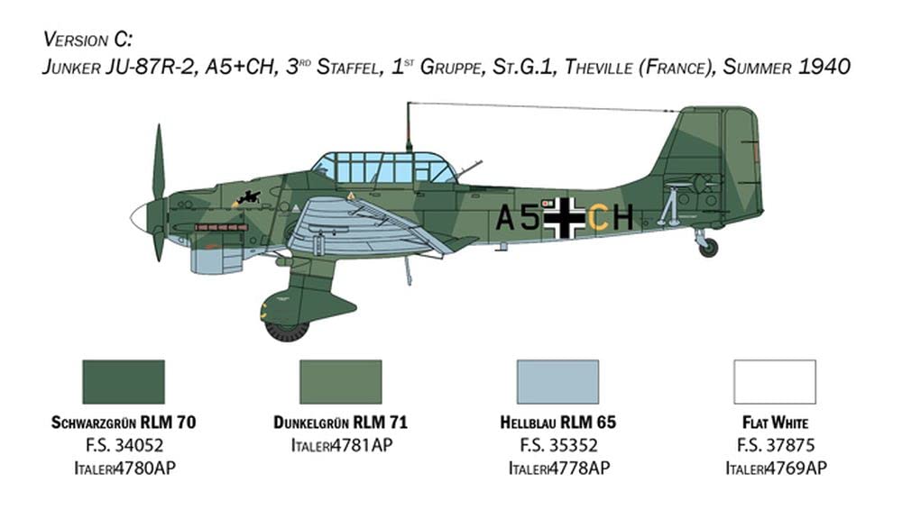 Italeri IT2807 1/48 Ju-87B Stuka Battle of Britain 80 Anniversary