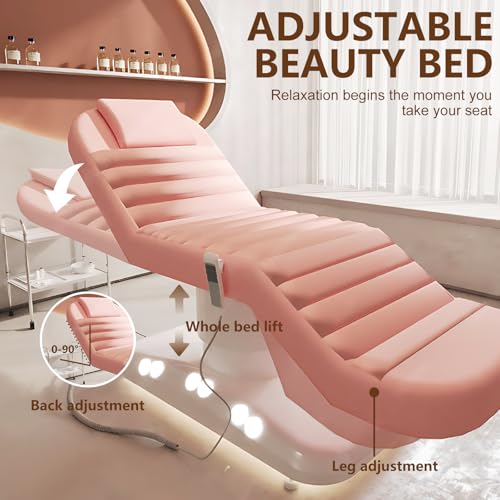 Larnavo Massage Table - Electric Massage Table with Warm & Luxury Style, Facial Beauty Bed Includes Multifunctional Lifting Adjustment - Image 3