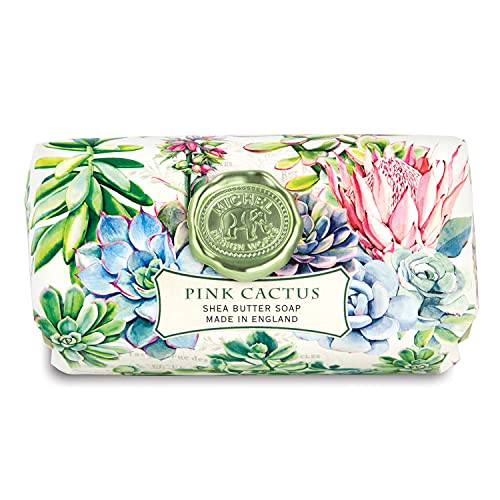 Michel Design Works Large Bath Soap Bar - Pink Cactus