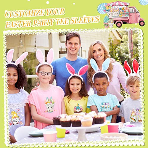 Crtiin CRTIIN-0987 54 Sheets Easter Iron On Patches Heat Transfer Stickers Vinyl Htv Easter Iron thumb #5