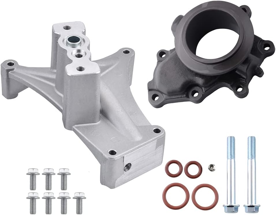 - SPELAB EBP Valve Upgrade Turbo Pedestal & Exhaust Housing Compatible with Ford 7.3L Powerstroke 1999.5-2003 Bolts & Exhaust Housing + Diesel Turbo Pedestal