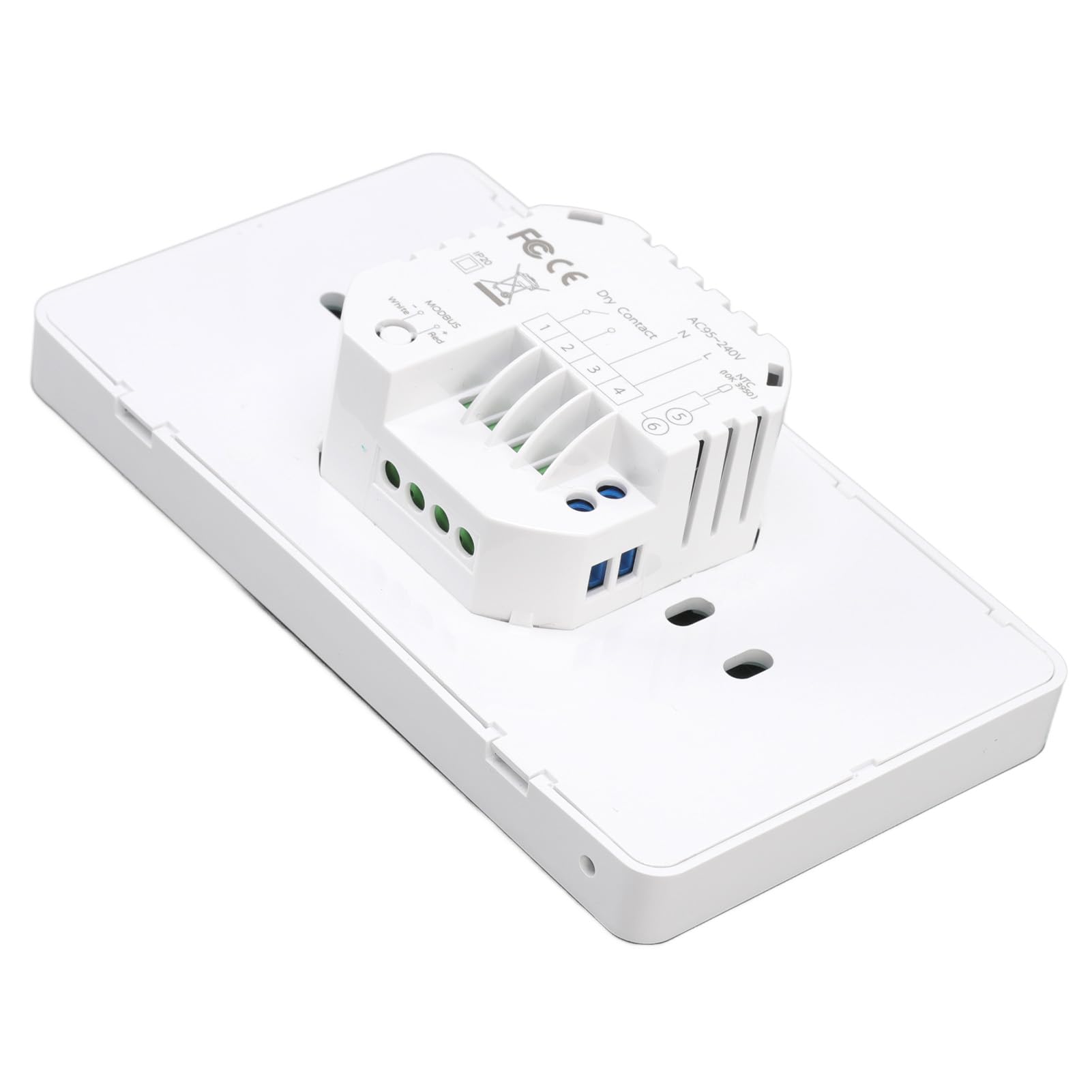 Cocoarm WiFi-Smart-Thermostat, Programmierbarer Digitaler Thermostat, AC 95 Bis 240 V, mit Temperatur, Luftfeuchtigkeit, PM2,5-Display, Sprachsteuerung für Gaskessel, Heimbüro