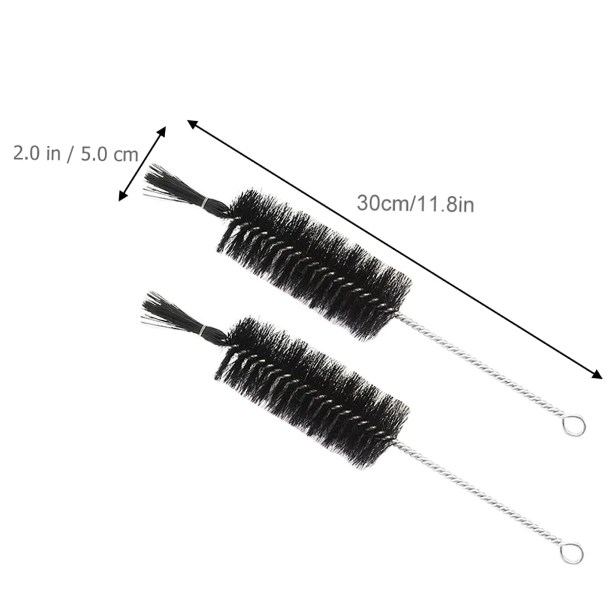 BELLIFFY 2pcs Beaker Brush Bottle Cleaner Household Cleaner Test Tube Cleaning Brush Bottle Cleaner Brush Bottle Accessory Cup Cleaner Brush Portable Bottle Brush Bottles Black Nylon