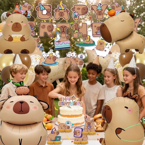 Décoration Anniversaire Capybara, Déco Anniversaire Fille et Garçon – vue 6