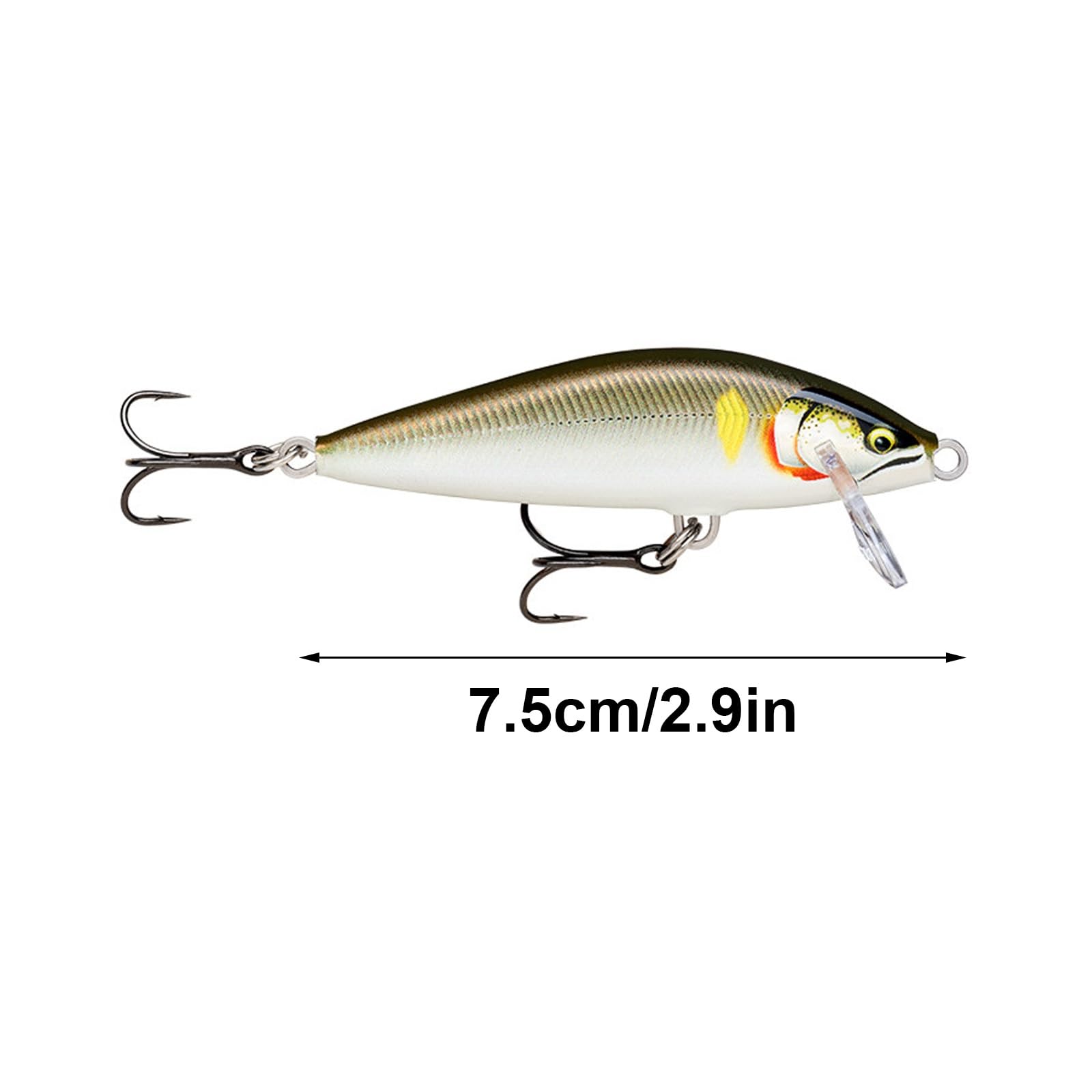 Leurre Dur À Lancer Long — Appât de Pêche en Bois de Qualité Supérieure, Adapté au Culter, au Poisson Mandarin, au Brochet, À La Tête de Serpent et À La Truite