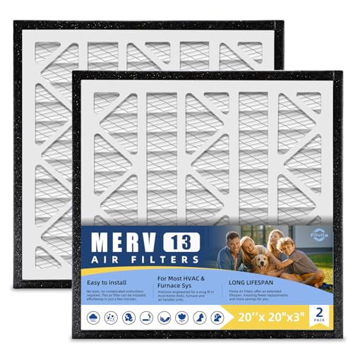 20x20x3 MERV 13 Air Filter Replacement Compatible with Zephyr VGF Series Whole Home Return Air Grille Filter.(2pack)