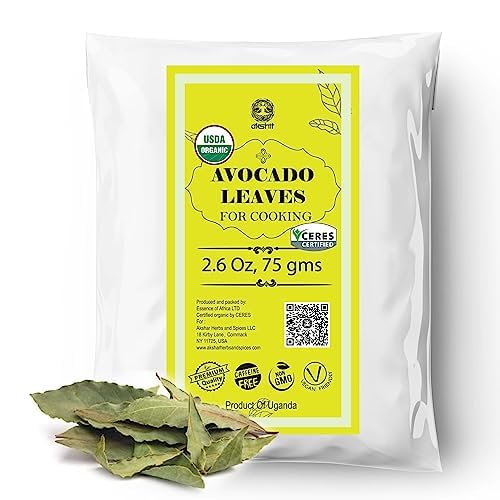 Akshit Hojas De Aguacate Entera 2.6oz, Whole Dried