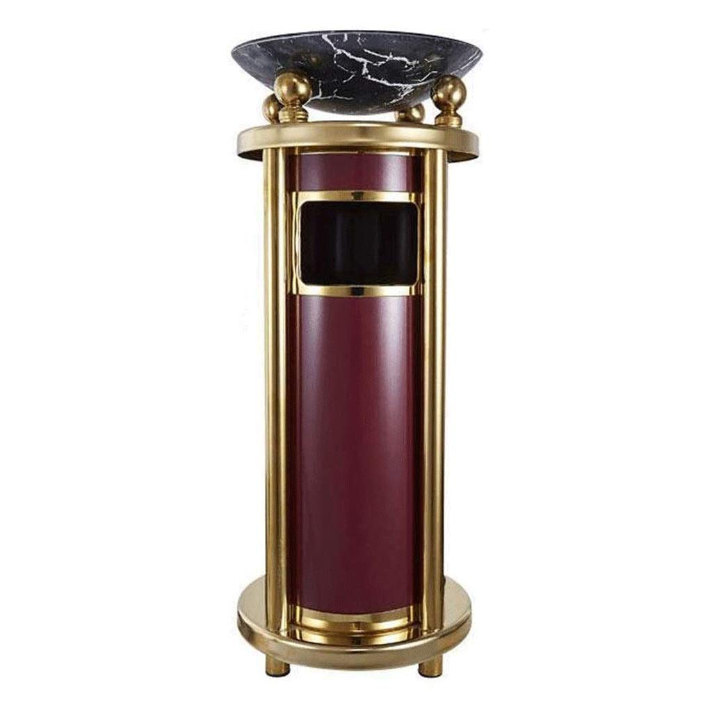 Outdoor Trash Cans Luxurious Stainless Steel Trash Can with Ashtray