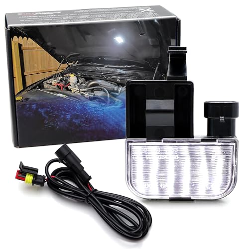 Lámpara LED blanca para capó iJDMTOY bajo capó 18-SMD miniatura 1