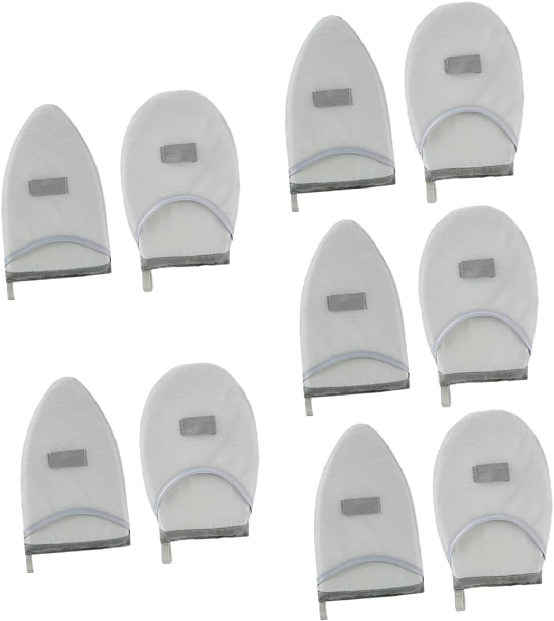 Alipis 10pcs Ironing Mitts for Garment Steaming Glove for Clothes Portable Protective Hand Steamer Gloves for Quick Ironing of Shirts Pants and Skirts