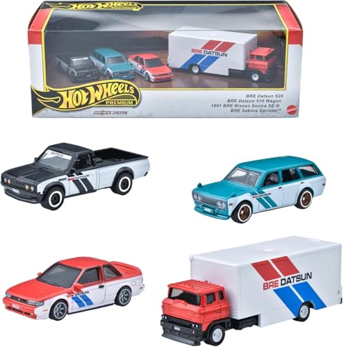 Hot Wheels BRE Datsun Premium HRT52 | Coffret Collection 4 Pièces