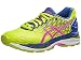 ASICS Women's Gel-Nimbus 18 Running Shoe, Flash Yellow/Pink Glow/Asics Blue, 9 M US