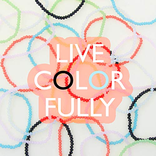 NTLX Multi Strand Beaded Stackable Stretch Bracelets for Women – Bohemian Boho Style Bracelets – Beautifully Faceted Glass Beads – Multi Layered Statement Bangles3