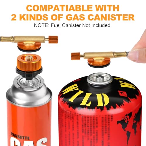 Adiwo Camping Stove Portable, Windproof Backpacking Burner, 3500W Rocket Gas Stove With Piezo Ignition, Foldable for Outdoor Hiking, Picnic, Trekking, BBQ - Image 8