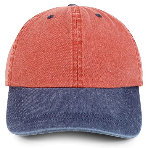 Image of Trendy Apparel Shop Oversize XXL Pigment Dyed Washed Cotton Baseball Cap