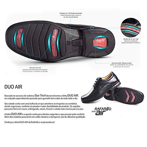 Sapato Social Comfort Rafarillo Masculino Com Amortecedor Anti Impacto