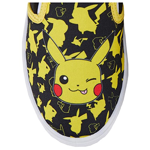 Pokemon Boys Pikachu Slip-On Sneakers - Boys Pikachu Youth Low Top Slip On Sneakers - Pikachu Charizard Canvas Sneakers4