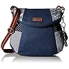Sakroots-Foldover-Crossbody Sakroots womens Foldover Crossbody Bag Cotton Canvas, Multifunctional Purse With Adjustable Strap Zipper Pockets Sustainable Durable Design, Navy Spirit Desert, One Size US