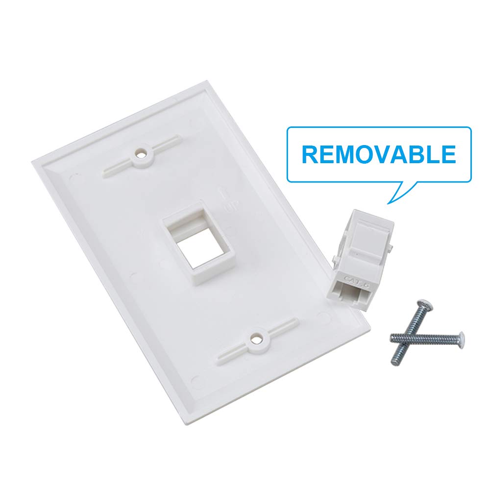 Port Wall Plate ESYLink Cat6 Cable Wall Plate Female