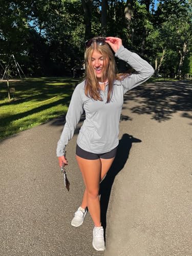 We1Fit-Womens-UPF-50-Sun-Shirts-Long-Sleeve-Quarter-Zip-Pullover-Lightweight-Hiking-Running-Workout-Tops