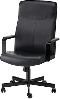 IKEA ASIA MILLBERGET - Silla giratoria, color negro