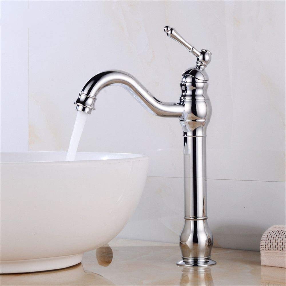 Robinet de lavabo rétro en argent pour créer une ambiance bien-être chez soi