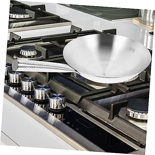 Wok de acero inoxidable con mango ergonómico miniatura 7