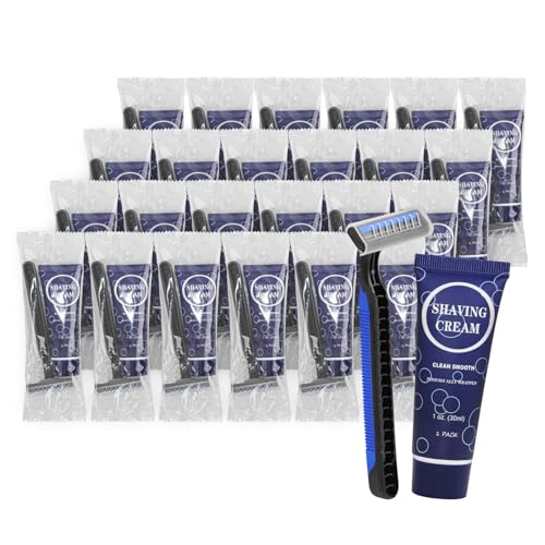 Shaving Razor Set Manual Twin Smooth Blade Razor Bulk 1 Fl Oz (Pack of 30)