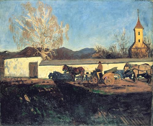 Pintura Serata di marzo de Károly Ferenczy para decorar una oficina elegante